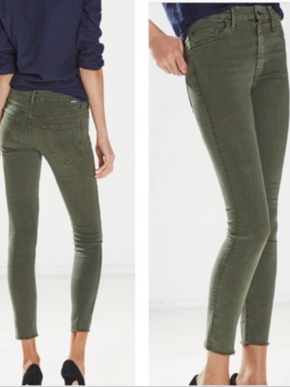 MOTHER The Looker Ankle Fray "Just For Kicks" Jeans (29)